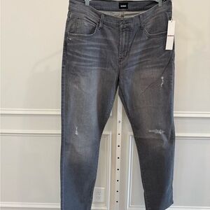 Hudson Jeans Gray Slim Straight Denim